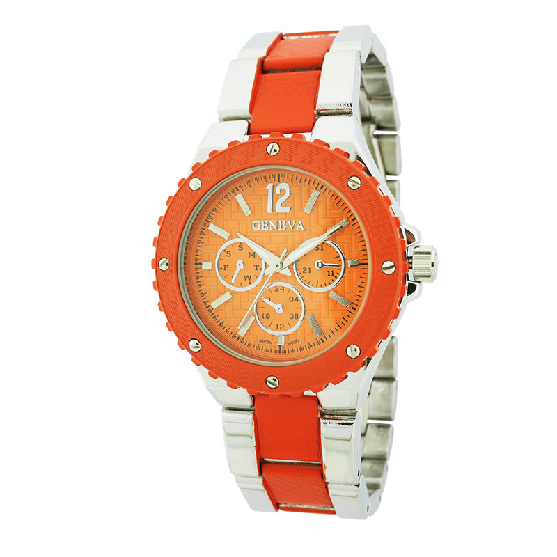 MEDIUM SIZE SPORT LADY LINK WATCH(Silver)