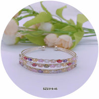 C.Z Crystal Cuff Bracelet