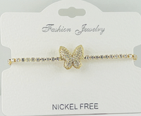 C.Z Crystal adjustable bracelet