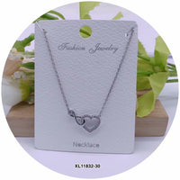"Heart" Shape C.Z Crystal Necklace