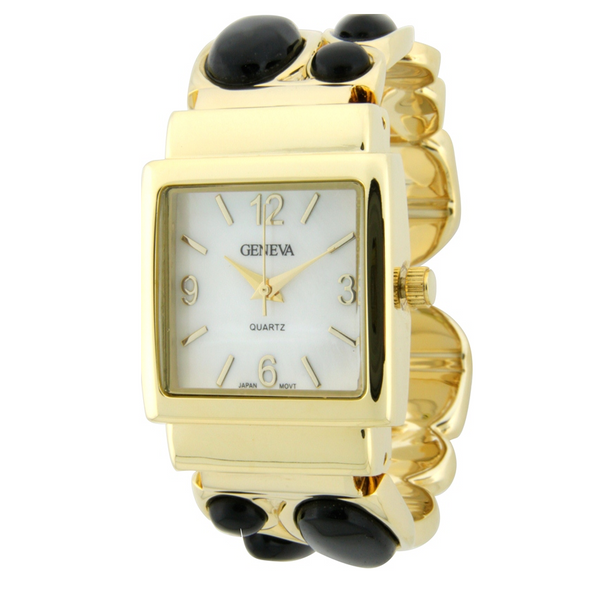 SQUARE FACE FANCY BANGLE WITH GEM STONE – Sun Star Fashion