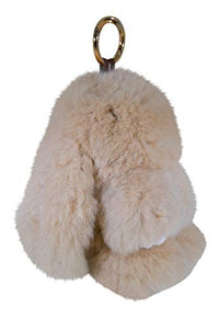 Bunny Keychain Rabbit Fur Fluffy