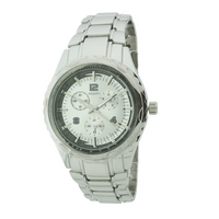 Medium Round Face Sport Men Link Watch With 3 Eyes