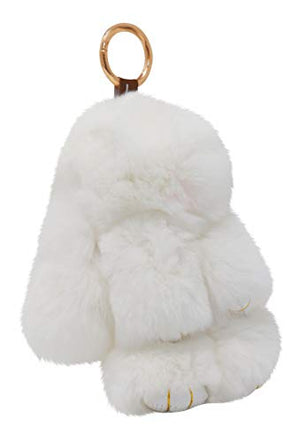 Bunny Keychain Rabbit Fur Fluffy