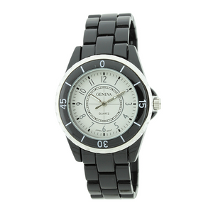 MEDIUM ROUND FACE CLASSIC METAL LINK WATCH