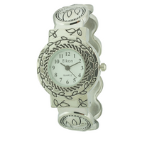 Round Face Lady Cuff Watch