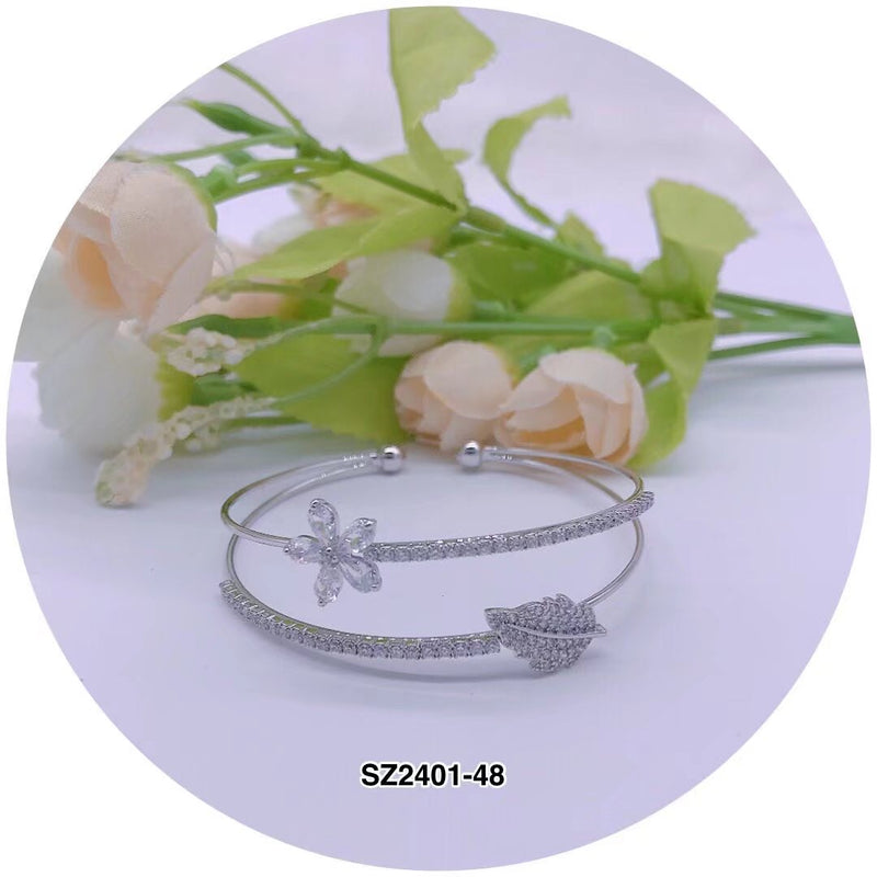 C.Z Crystal Cuff Bracelet