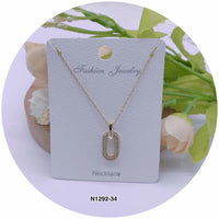 C.Z Pendant Crystal Necklace