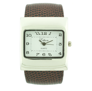 Square Face Arabic Cuff Watch