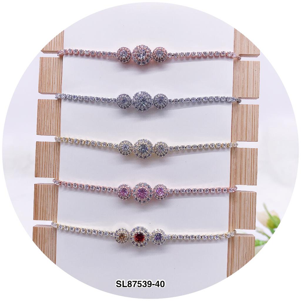 C.Z Crystal Adjustable Bracelet