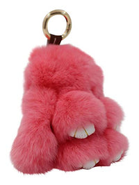 Bunny Keychain Rabbit Fur Fluffy