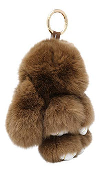 Bunny Keychain Rabbit Fur Fluffy