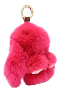 Bunny Keychain Rabbit Fur Fluffy