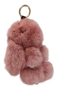 Bunny Keychain Rabbit Fur Fluffy