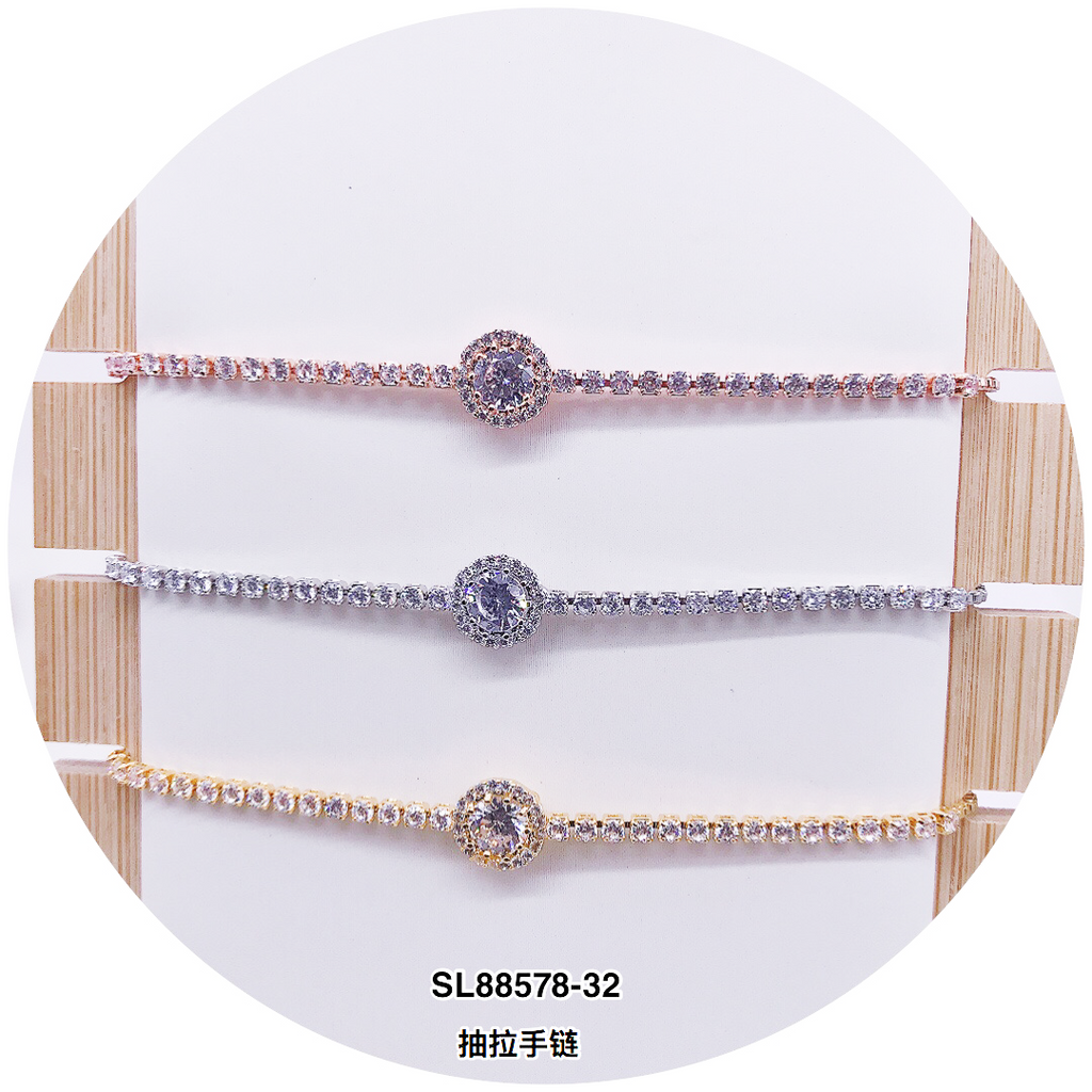 C.Z adjustable Chain bracelet