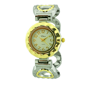 Round Face Cuff Watch