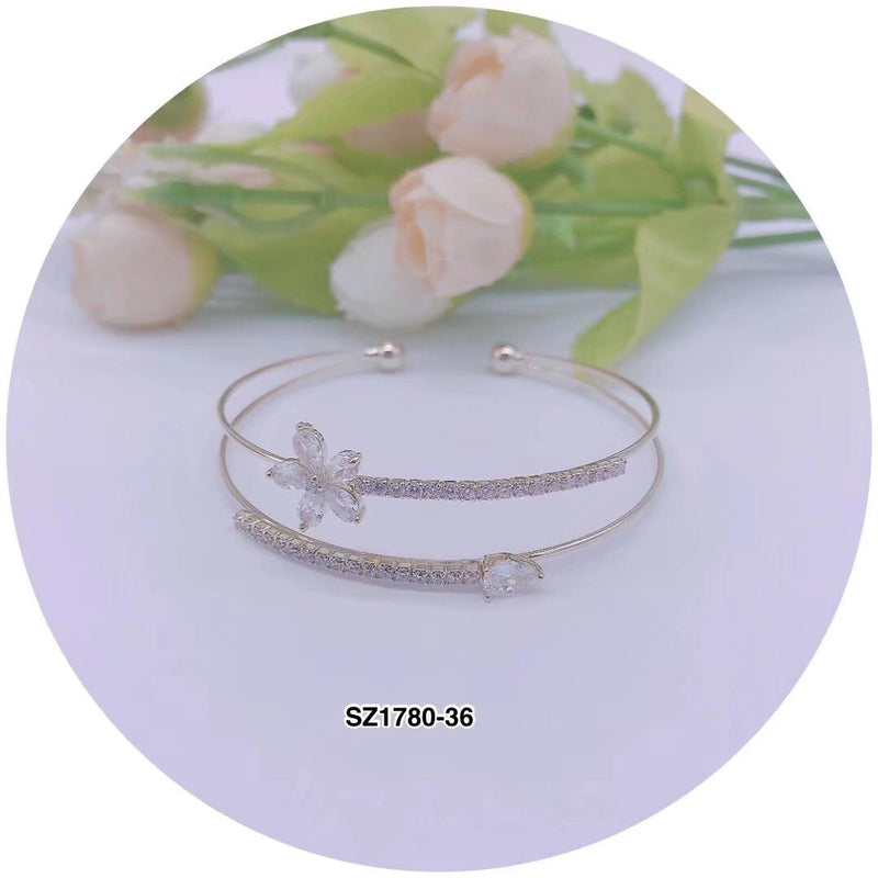 C.Z Crystal Cuff Bracelet