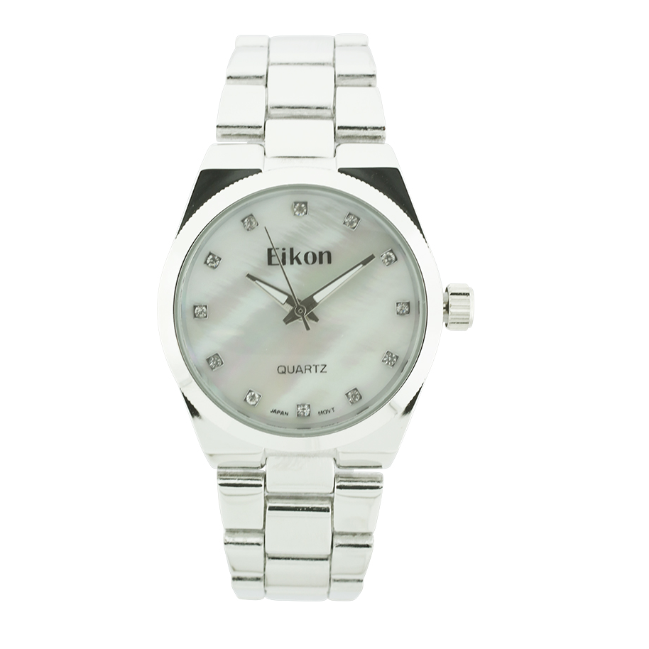 Round Mother Of Pearl Face Link Watch