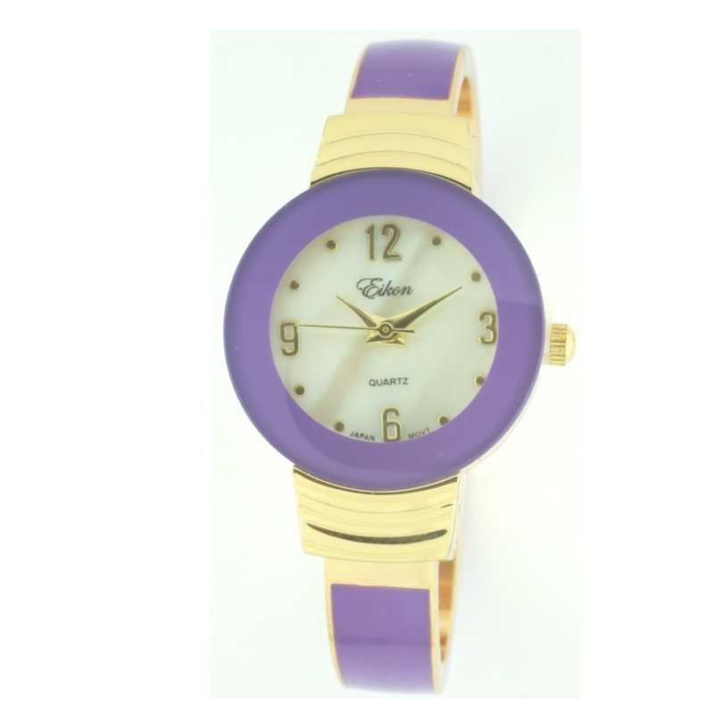 ROUND FACE CANDY COAT BANGLE CUFF(Gold FACE)