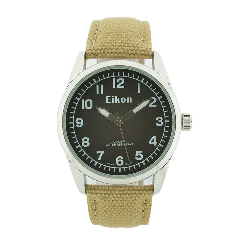 Nylon Band Round Face Watch.