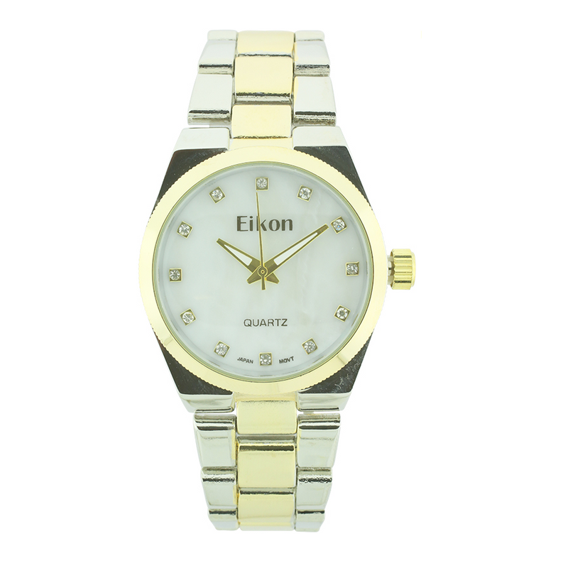 Round Mother Of Pearl Face Link Watch