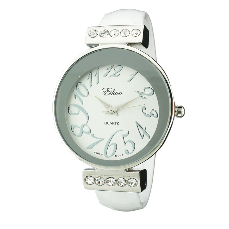 Round Face Arabic Cuff Watch