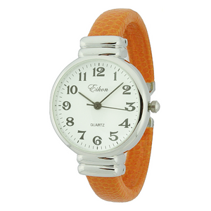 Round Thin LIZ. Cuff Watch