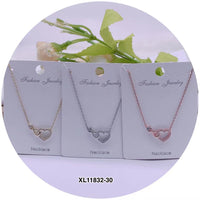 "Heart" Shape C.Z Crystal Necklace