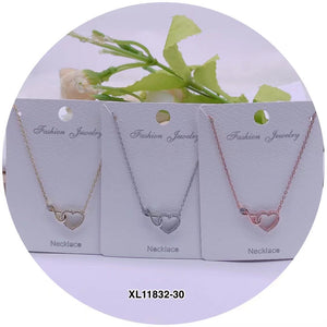 "Heart" Shape C.Z Crystal Necklace
