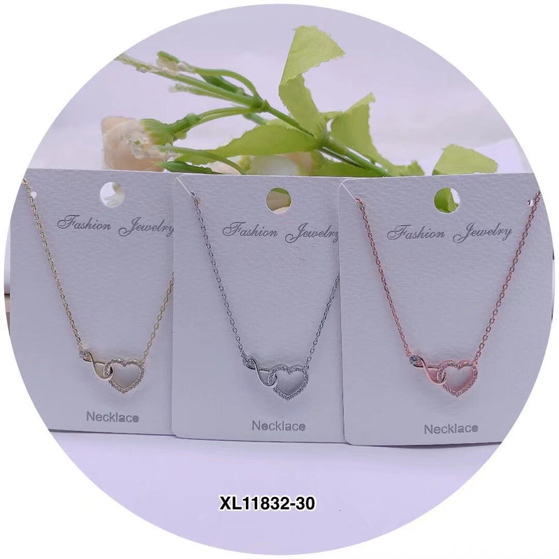 "Heart" Shape C.Z Crystal Necklace