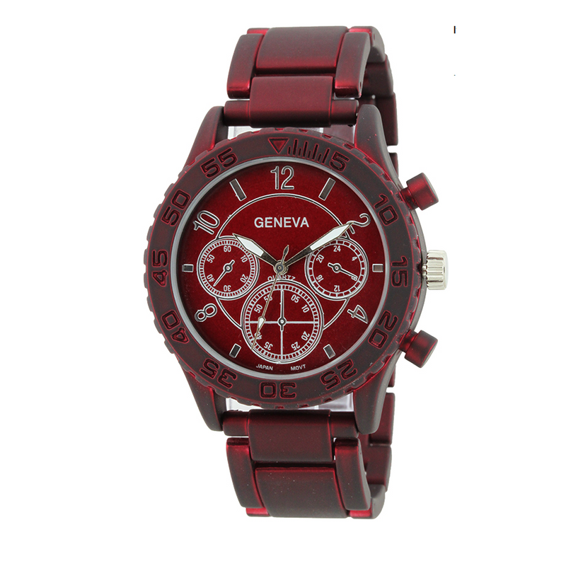 MATTE FINISH SPORT LADY BIG LINK WATCH.