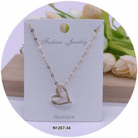 "Heart" Shape C.Z Crystal Necklace