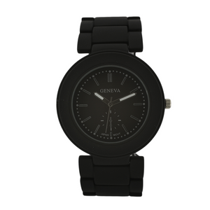 Matte Finish Coating Blank Face Link Watch