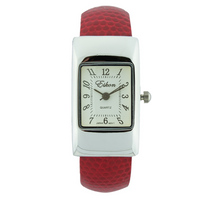 Rectangle Plain Face Hard Plastic Cuff Watch