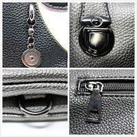 Funky Lady Face Tote Genuine Leather Hand/Shoulder Bag