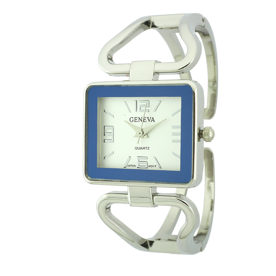 Rectangle Face Color Frame Cuff Watch