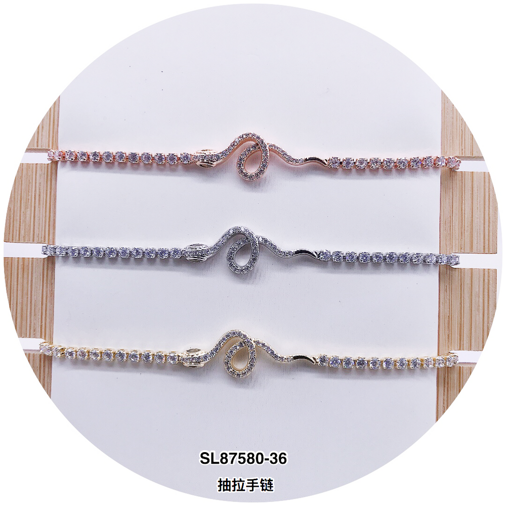 C.Z Crystal Adjustable Bracelet