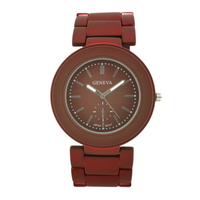 Matte Finish Coating Blank Face Link Watch