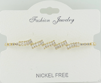 C.Z Crystal Adjustable bracelet
