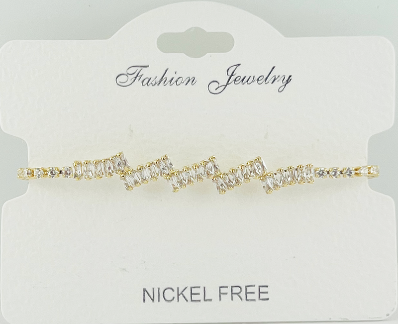 C.Z Crystal Adjustable bracelet