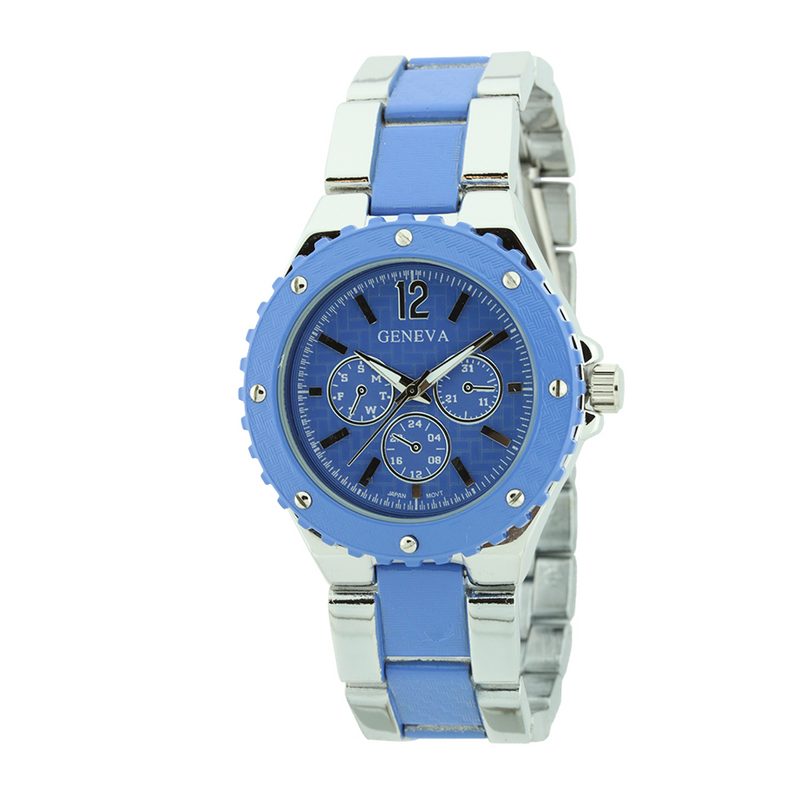 MEDIUM SIZE SPORT LADY LINK WATCH(Silver)