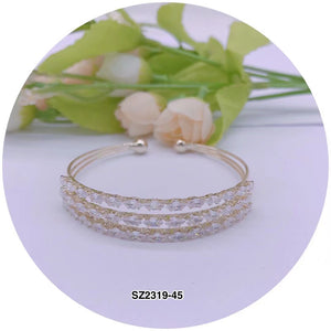 C.Z Crystal Cuff Bracelet