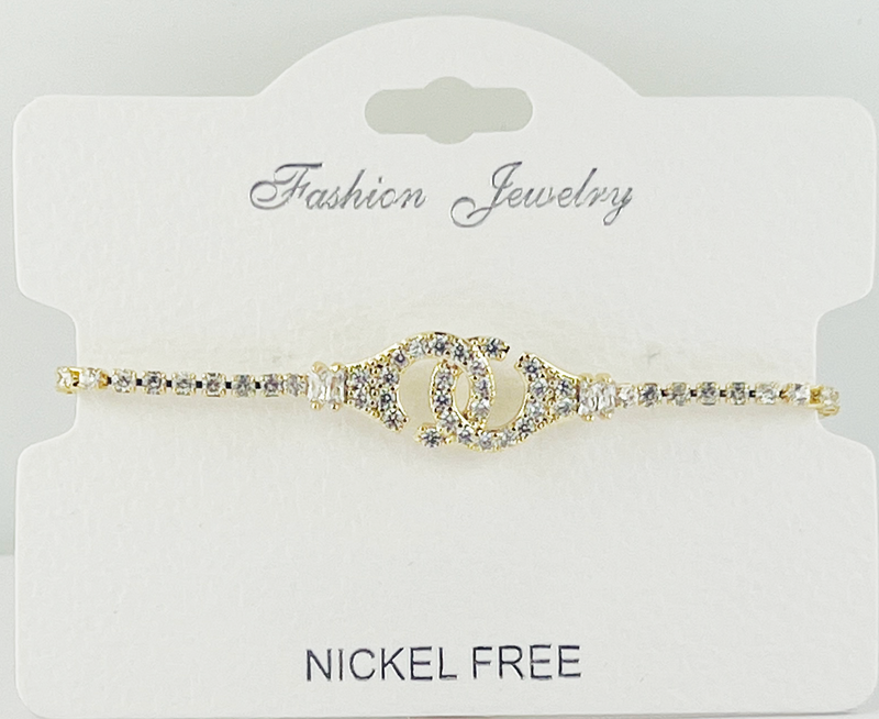 C.Z Crystal adjustable bracelet