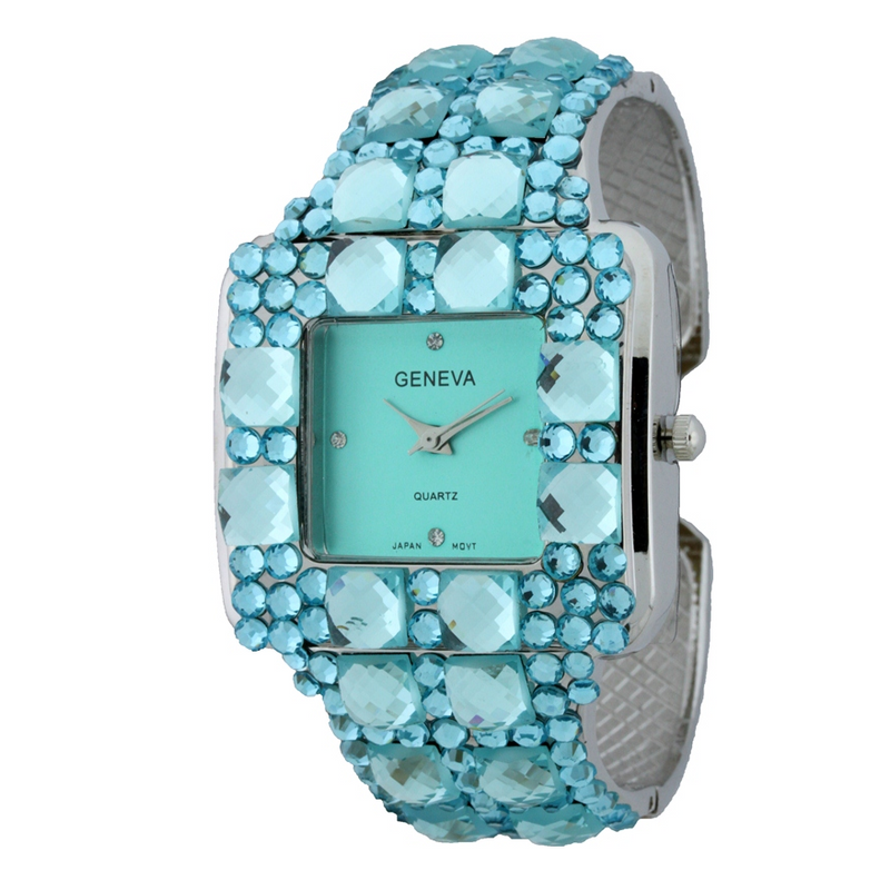 GLITTER CRYSTAL STONES CUFF WATCH COLLECTION