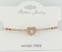 C.Z Crystal adjustable bracelet
