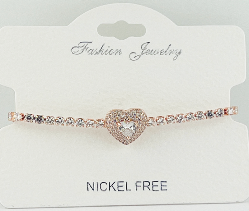 C.Z Crystal adjustable bracelet