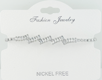 C.Z Crystal Adjustable bracelet