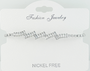C.Z Crystal Adjustable bracelet