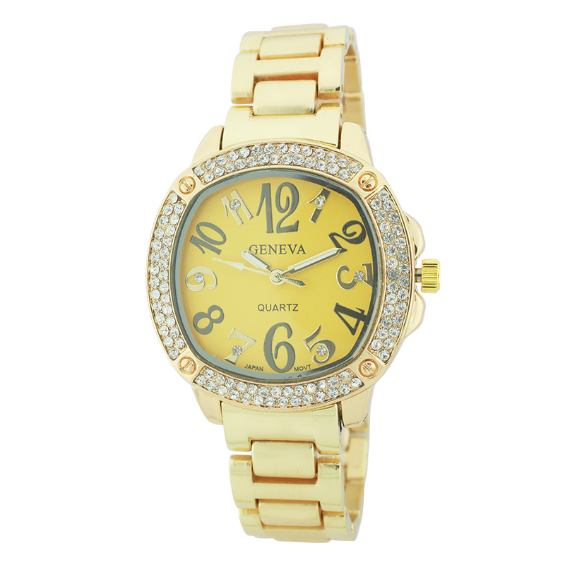 Big Numbers And 2 Rounds Of Stones Lady Link Watch