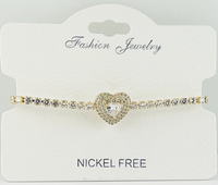C.Z Crystal adjustable bracelet